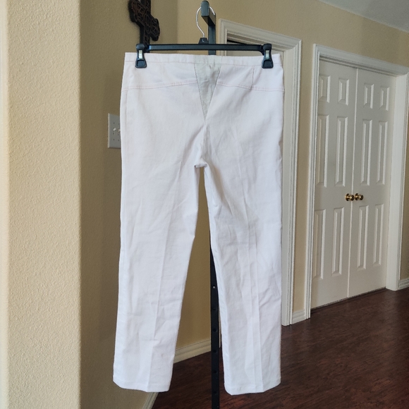Irene Van Ryb Ivory Crop Pant Size M - Picture 5 of 8